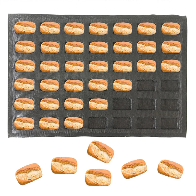 

Factory Direct Sales Boussac Cake Mold Non-Stick High Temperature Resistant Breathable Square Bread Silicone Baking Mold