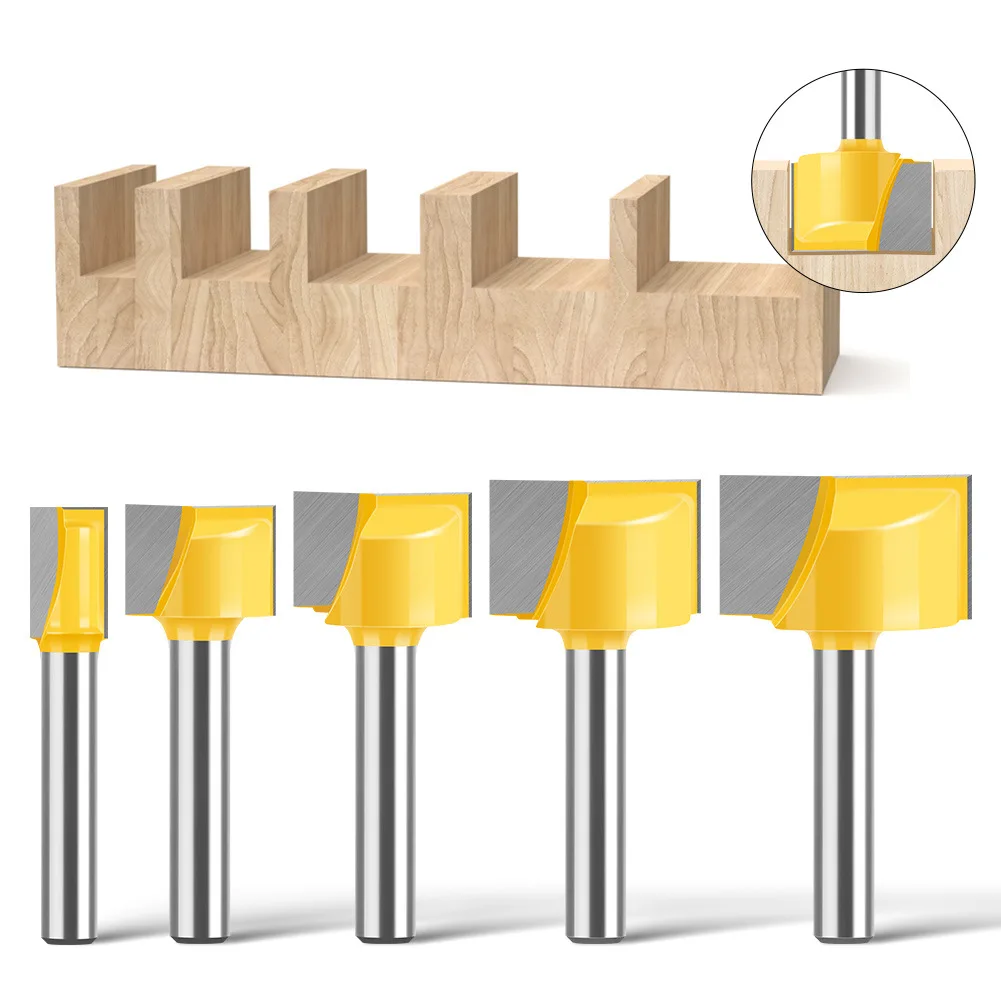 

Фреза для чистки дна, 6 мм хвостовик, для резьбы по дереву, фрезерный инструмент для Т-образных пазов, концевая фреза для деревообработки, 1 шт.