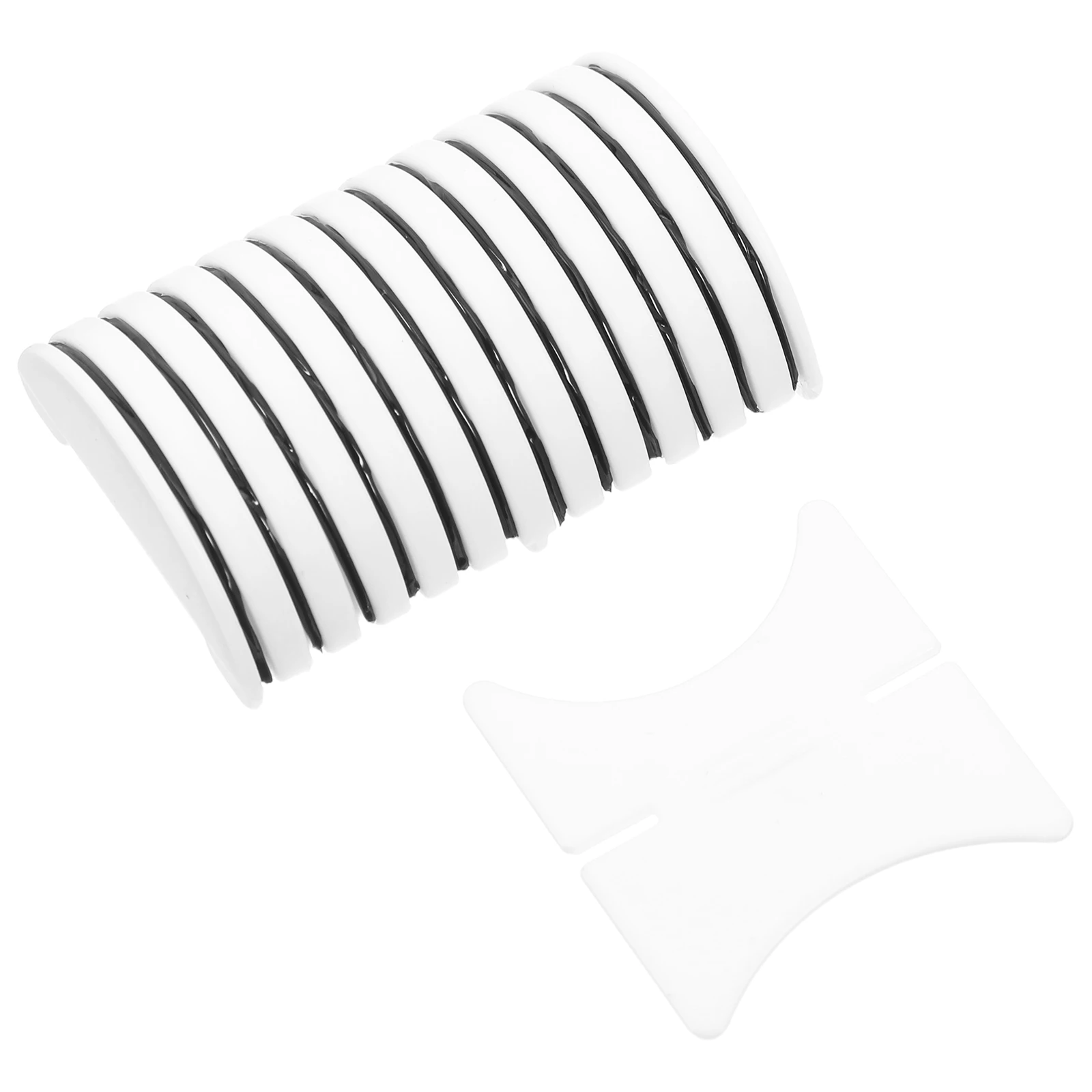 

12pcs Self-Adhesive Lash Strips Waterproof Long Lasting Ultra Thin Invisible Skin-Friendly Replacement Pack Daily Makeup Special