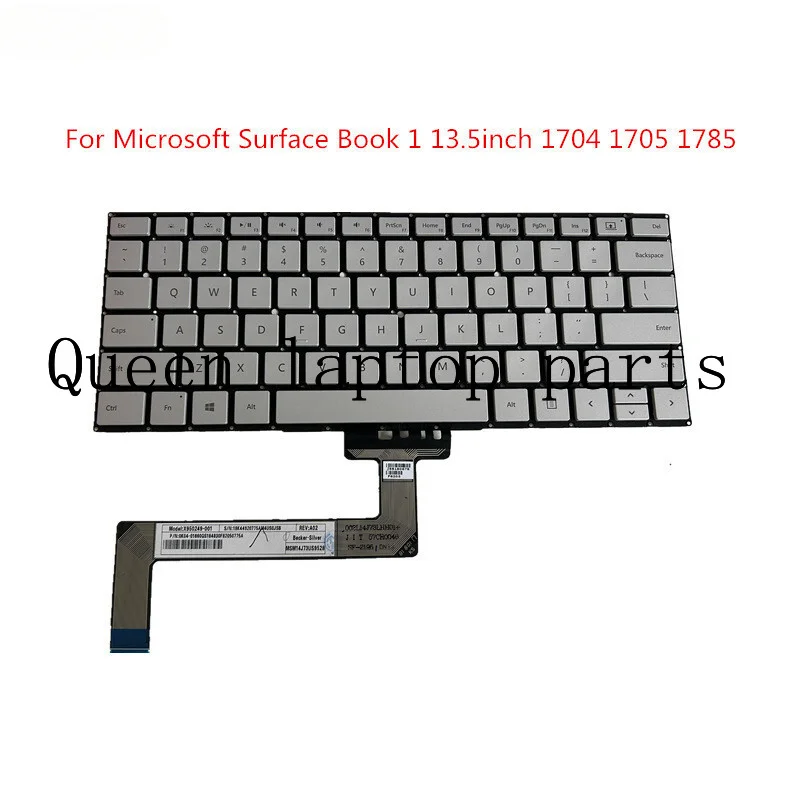 Original for Microsoft Surface Book 1 1704 1705 1785 keyboard US 13.5inch