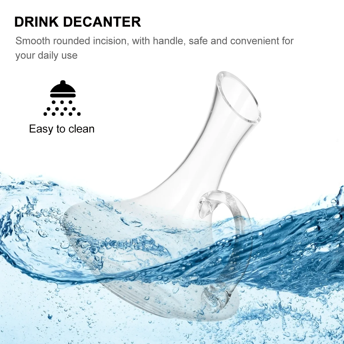 

1Pcs Designer Red Wine Decanter Glass Drink Dispenser Ideal for Christmas Wedding Gifts Drink Decanter Glass Whiskey Bottle