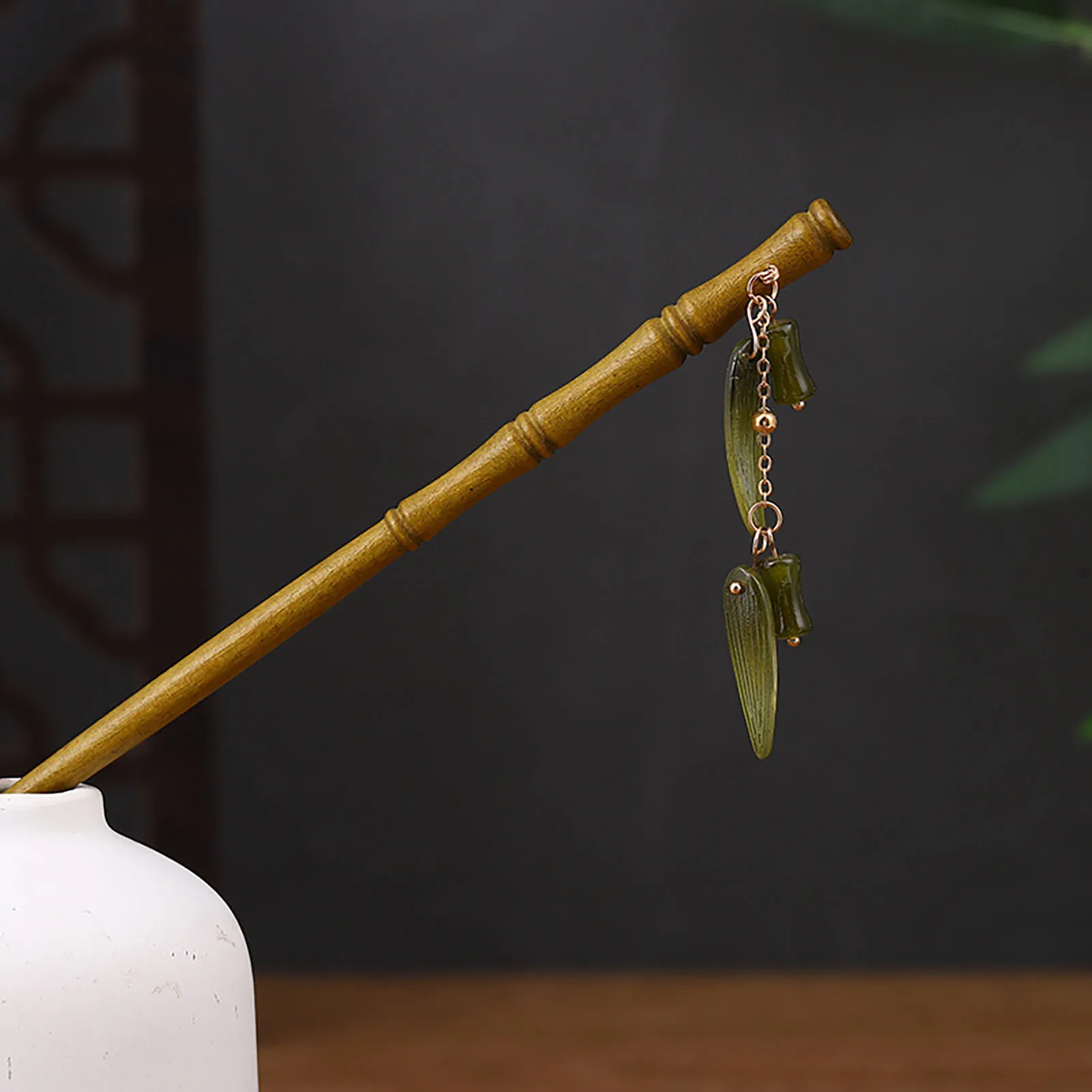 

Chinese Style Hair Stick Hairpin Handmade Wood Headpiece Updo Hair Styling Tool for Women Girls Party Head Decor