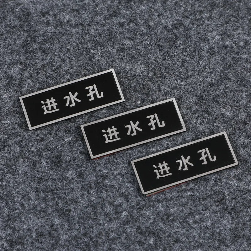 Customized Metal Perfume Nameplate Aluminum Perfume Label Printable Trademark Supply