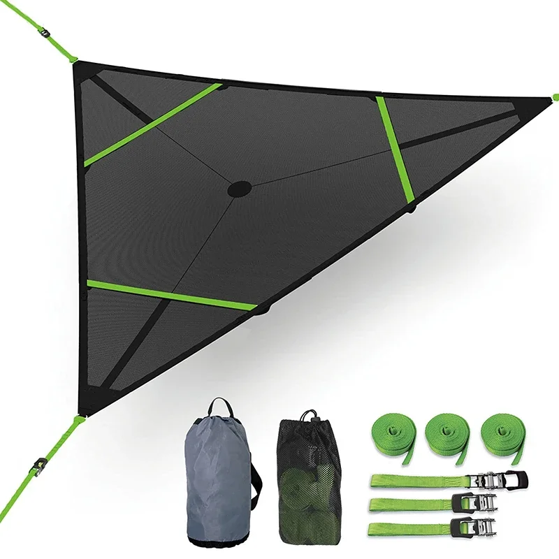 

Multi-Person Portable Tree Hammock Revolutionary Aerial Mat Triangle Hammock