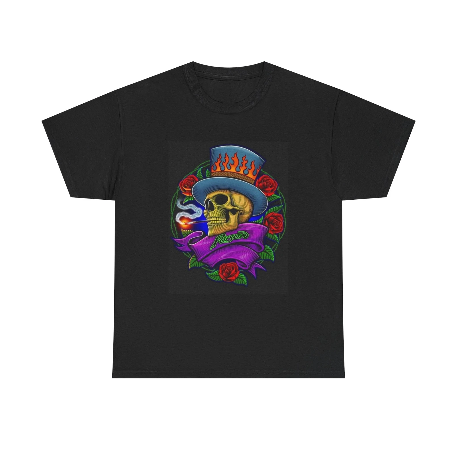 

Poison Tshirt Retro Rock Band Merch graphic Unisex Heavy Cotton Tee
