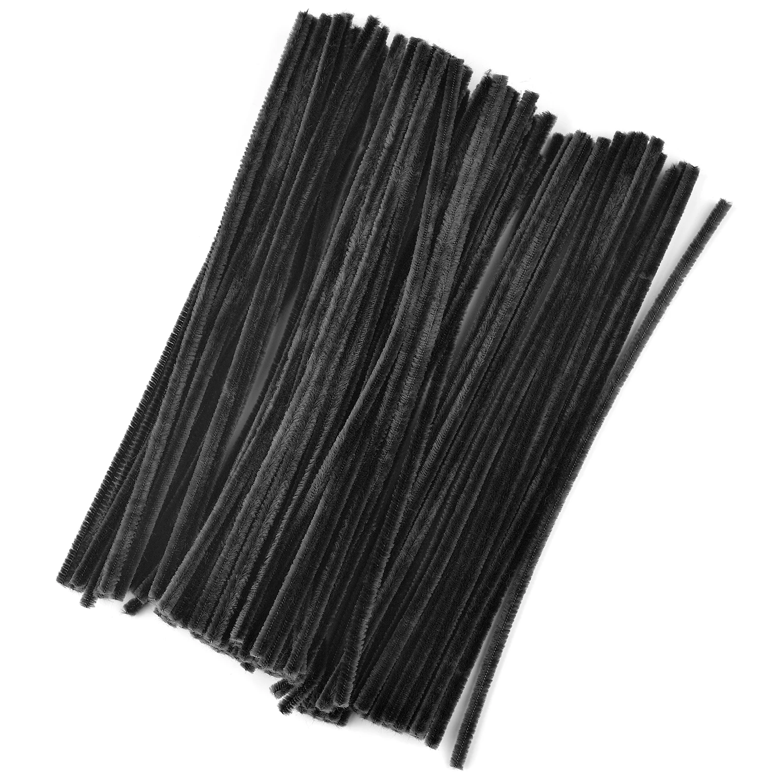 100 Stuks Pluche Stok Draaien Bar Chenille Stengels Draad Pijp Kinderen Speelgoed Diy Strips Creatieve Hobby Materiaal Stem Ijzer Vilt Draden