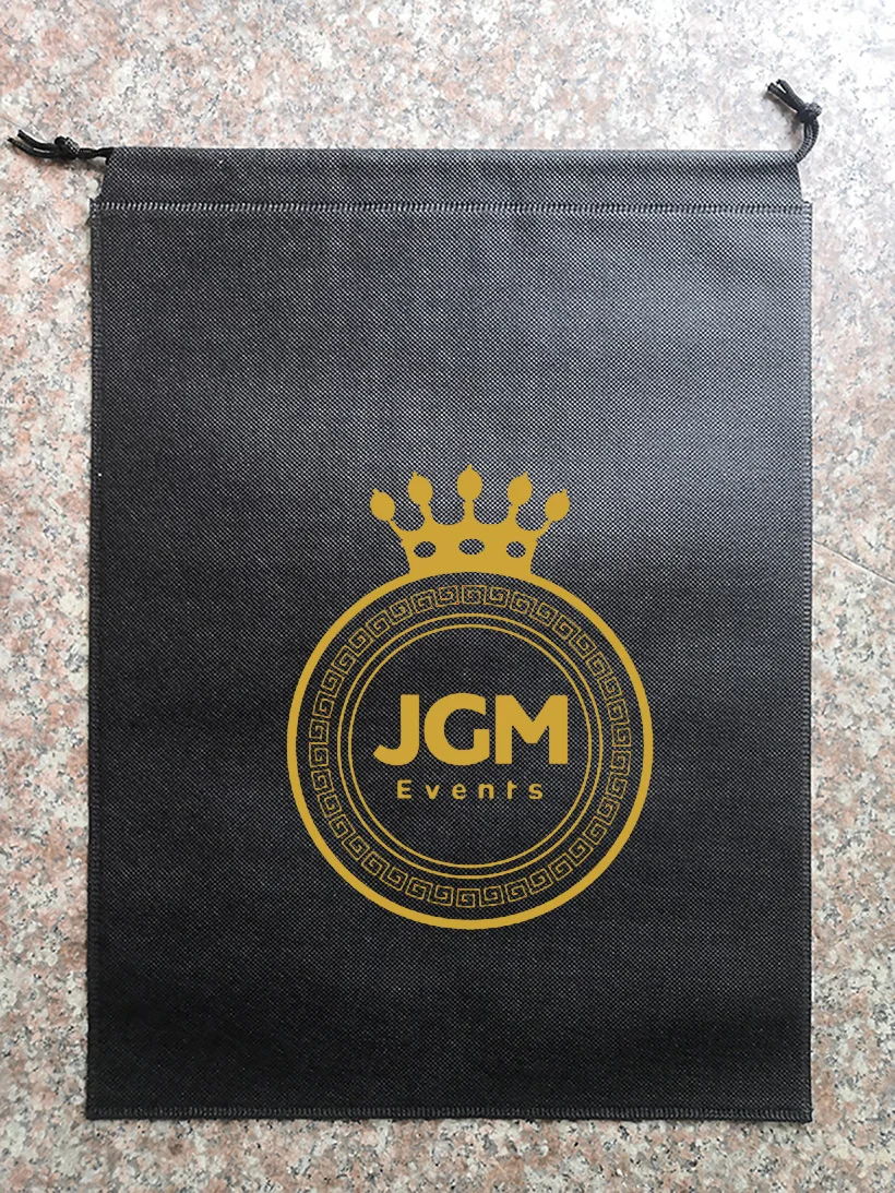 500 pcs  20*27cm  Non woven shopping bags with  logo print