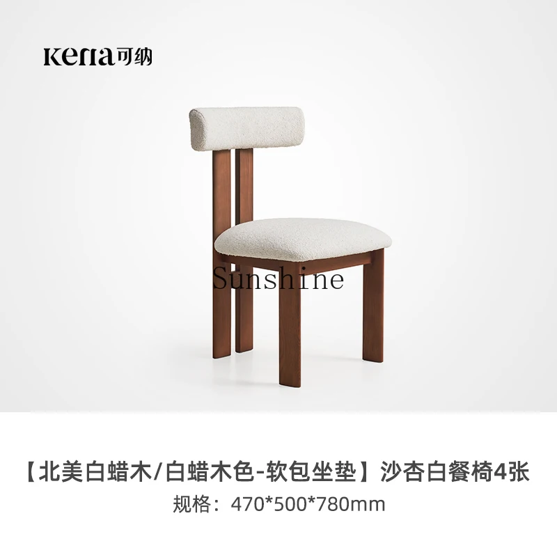 Natural marble antique dining table Solid wood household simple dining table