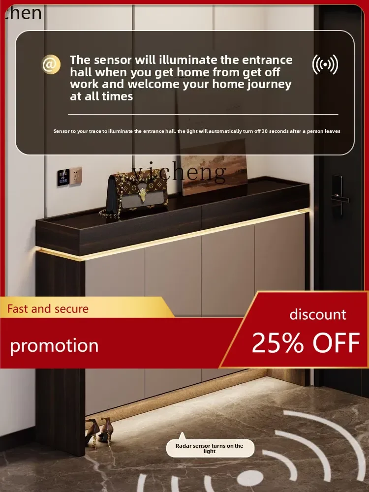 

HXL shoe cabinet is against the wall at the entrance of the house, large-capacity multi-layer storage, household minimalist