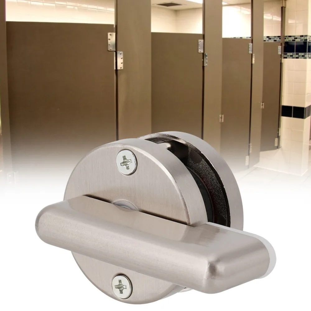 Indicating Stainless Steel Bolt Latch Keyless Screw Mount Privacy Door Lock Bathroom Door Lock Restroom