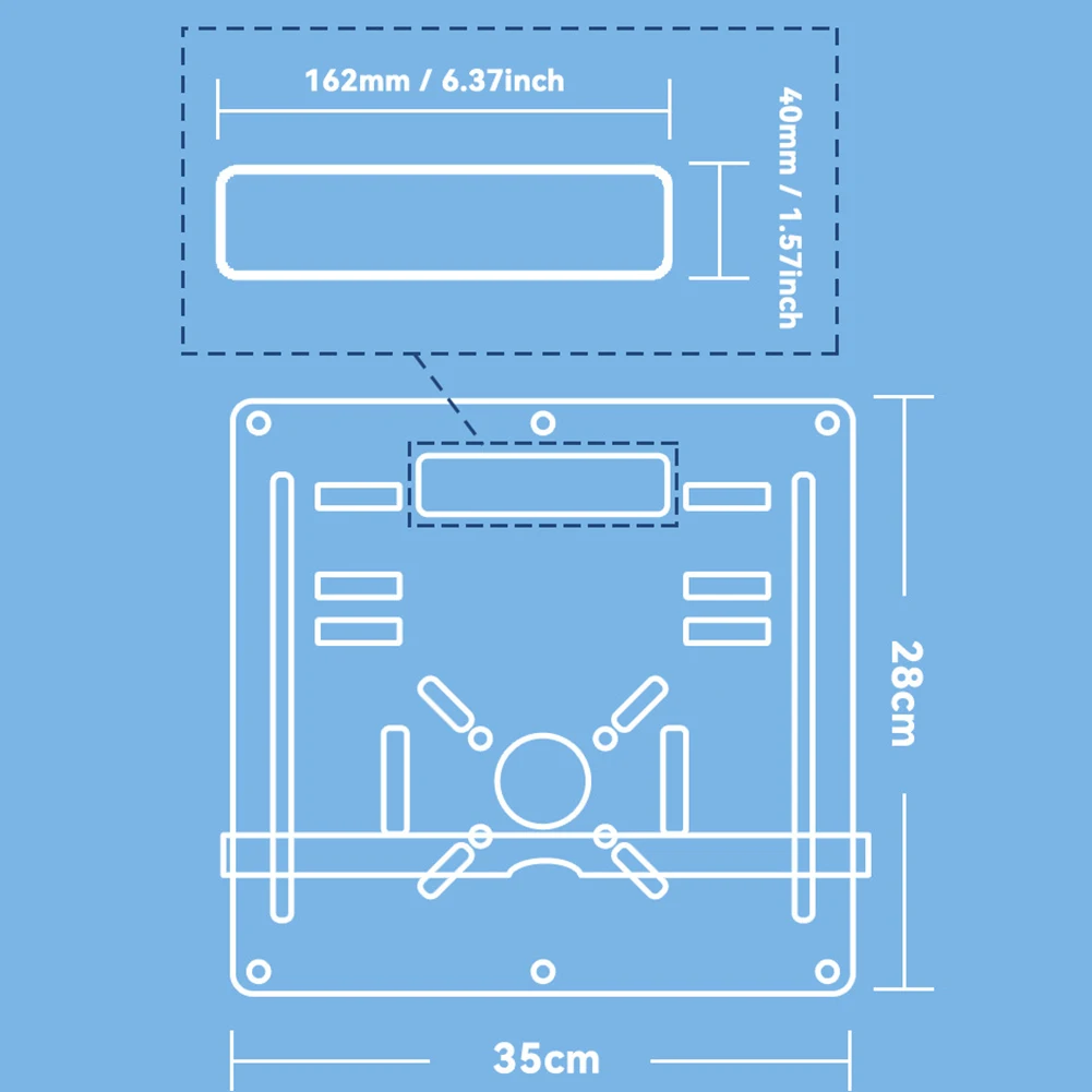 Acrylic Guide Plate Acrylic Cutting Plate DIY Home Improvements Dynamic Observation Feature Millimeter Scale Engraving