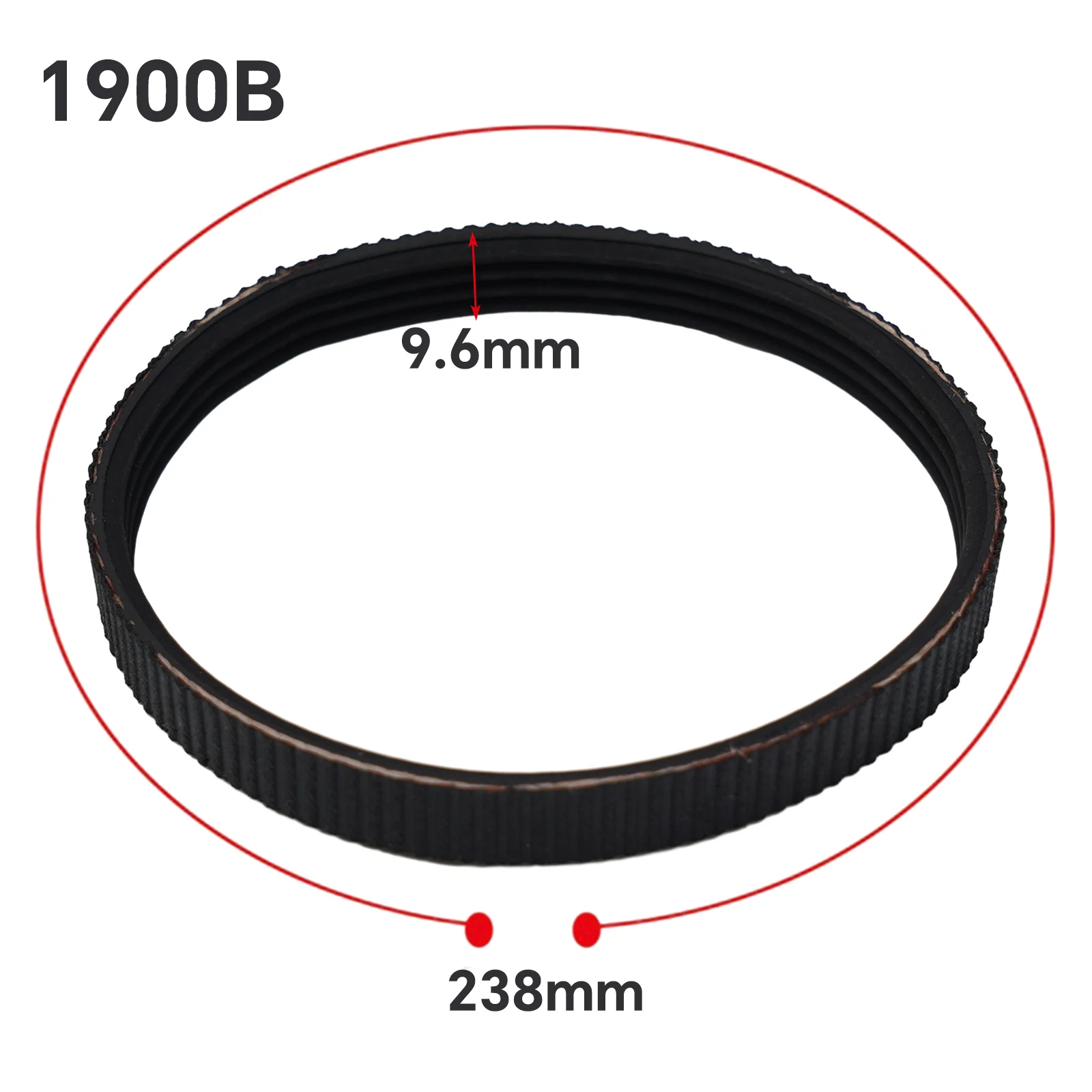 Quiet Operation Rubber Drive Belt for 1900B 2250077 N1923B Electric Planer Aging Resistance Smooth Transmission