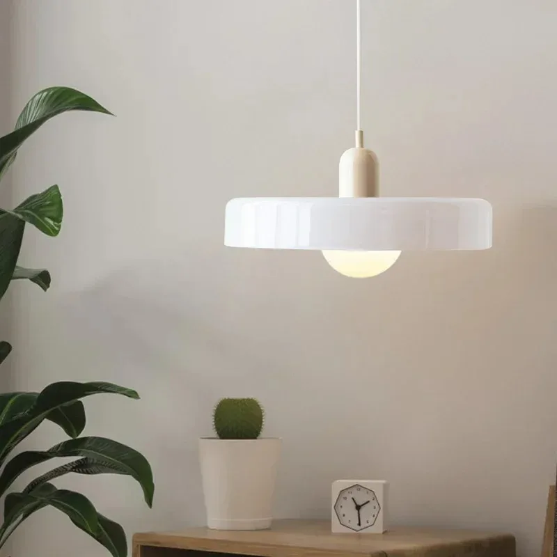 35 cm Nordic Retro Glazen Hanglampen Indoor E27 LED Kroonluchter Woonkamer Eetkamer Slaapkamer Keuken Decoratieve verlichting Groot