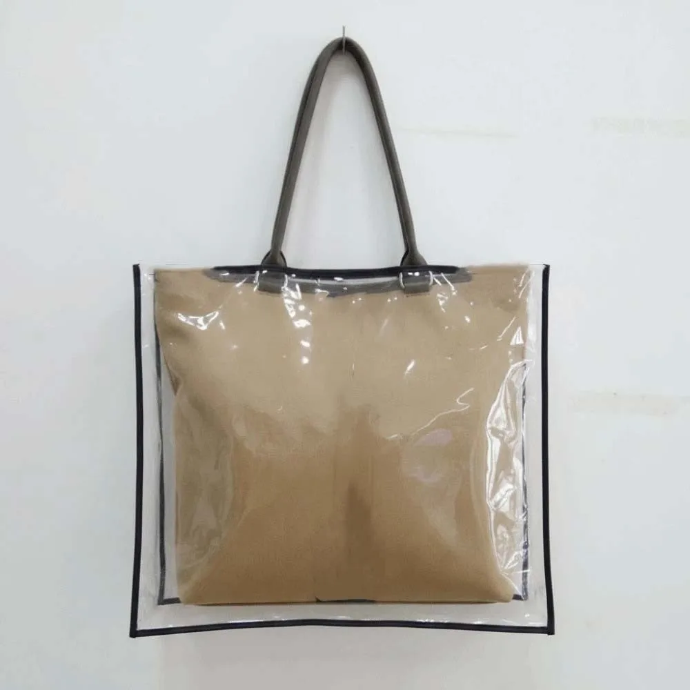 Universal Fit Bag Raincoat Frosted Matte Transparent Purse Rainproof Eco-Friendly Foldable Tote Protector Fashion Collectors