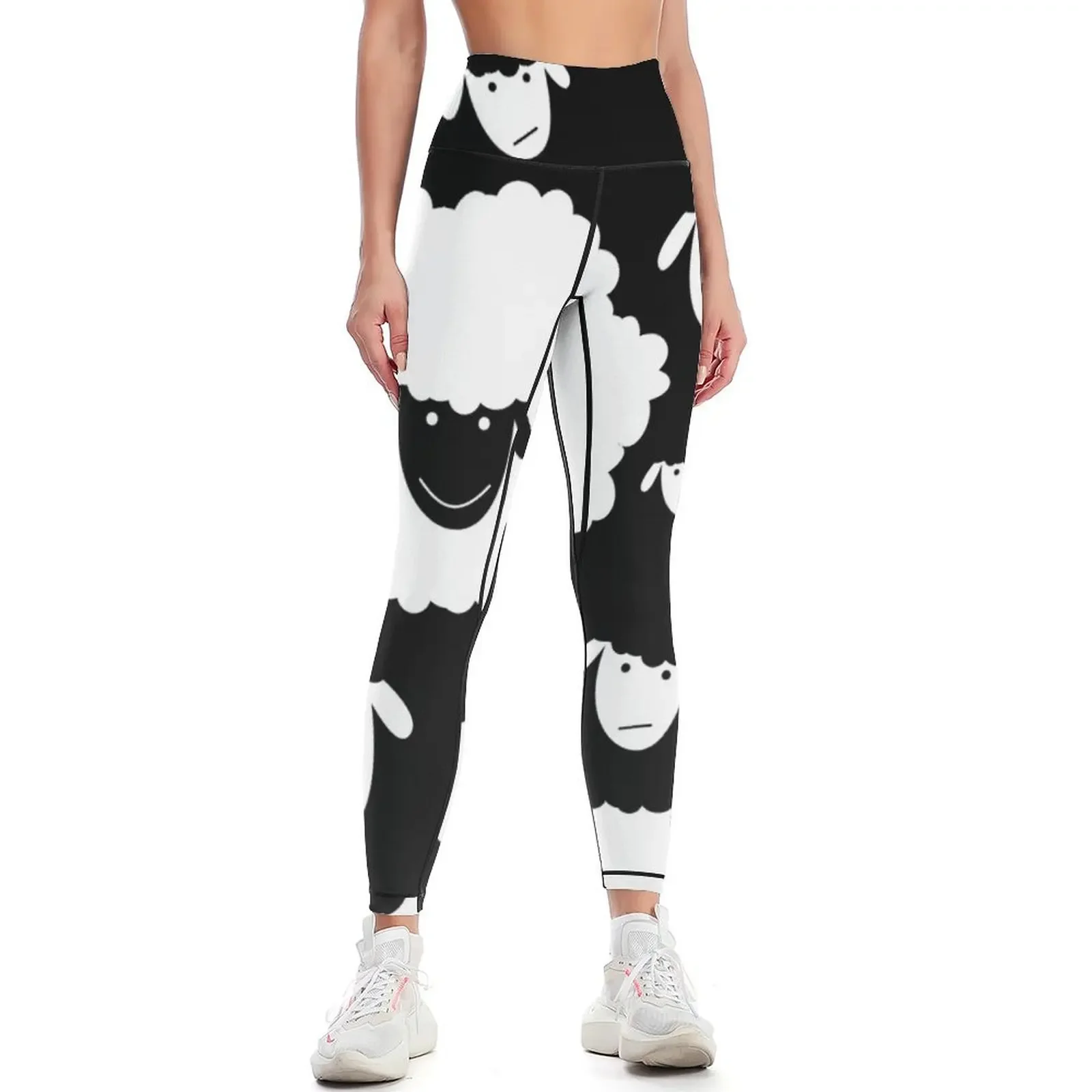 

WHITE SHEEP Leggings sports shirts gym fitness set gym Women's gym Fitness woman Womens Leggings