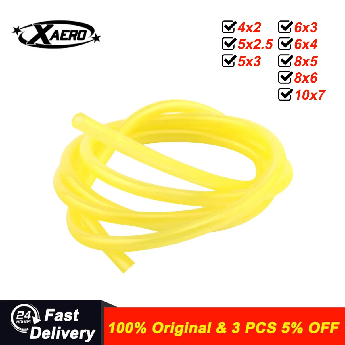 

2 Meters RC Fuel Tubing Gas/Oil Resistant Hose for RC Model Airplane Tanks
