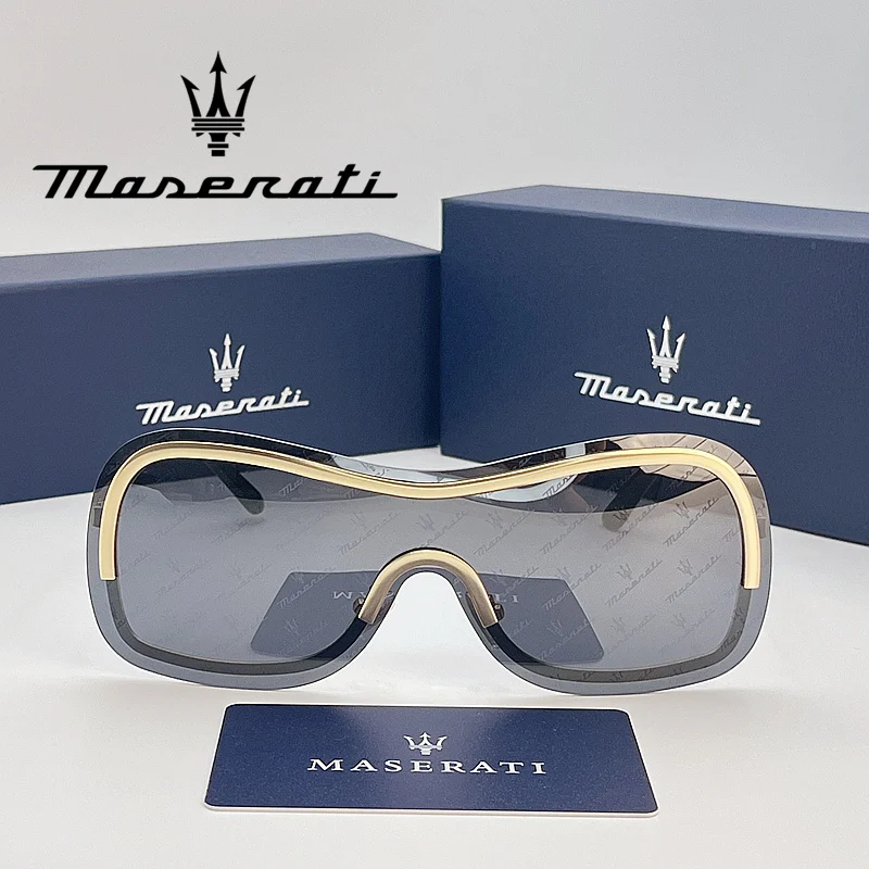 MASERATI New Fashion Sunglasses Stylish Unframed Metal rimmed Shades for Men Women Cool Pose Trendy Design