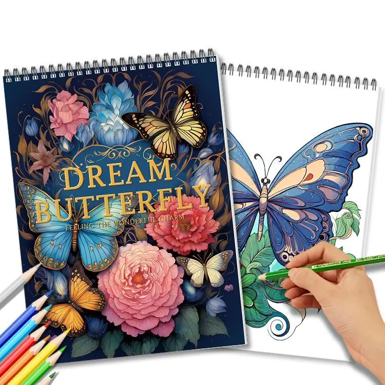 Adult Decompression Puzzle Flower Painting Creative Coloring Book DIY Graffiti Coloring Casual Art Color
