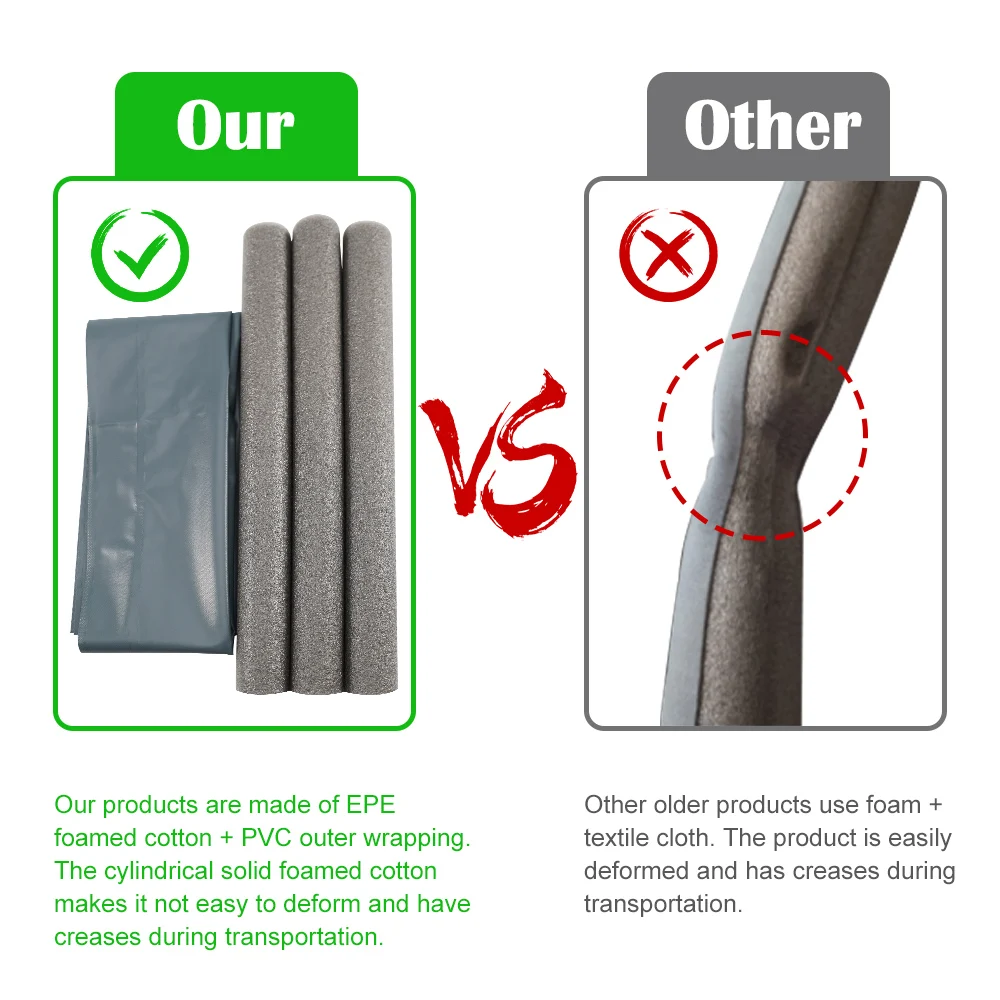 Door Bottom Seal Strip Under Door Waterproof Weather Stripping for House Noise Reduction Door Draft Blocker Acoustic Foam