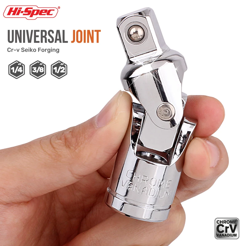 1/2''3/8''1/4'' Universal Joint Set Ratchet Angle Extension Bar Socket Bit Adapter Manual Pneumatic Bendable Adapter Socket Set