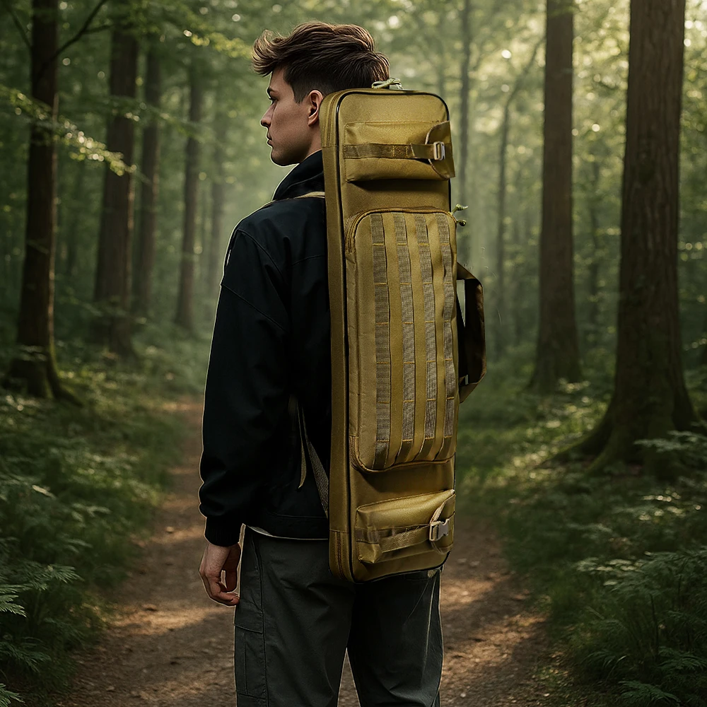36' 48' Taktischer Gewehrkoffer, langer Gewehraufbewahrungskoffer, weiche Tasche, perfekt für die Aufbewahrung und den Transport von Gewehren und Pistolen. – Detail 5