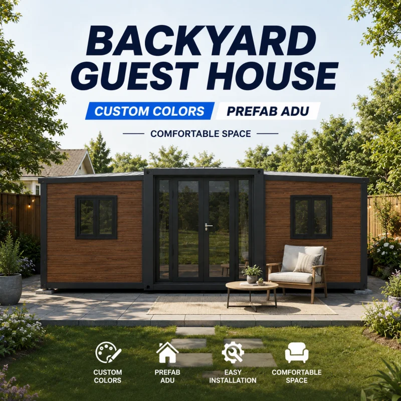 Expandable Container Cabin Manufacturer Factory Direct Sale With Weather Resistant Structure And Modern Appearance