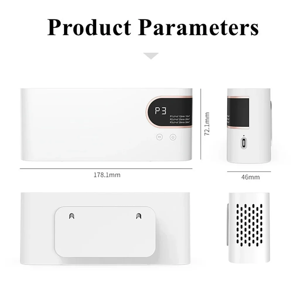 Ozone Generator Home Smart Air Disinfection Machine Purifier Odor Eliminator for Toilet Kitchen Pet Room