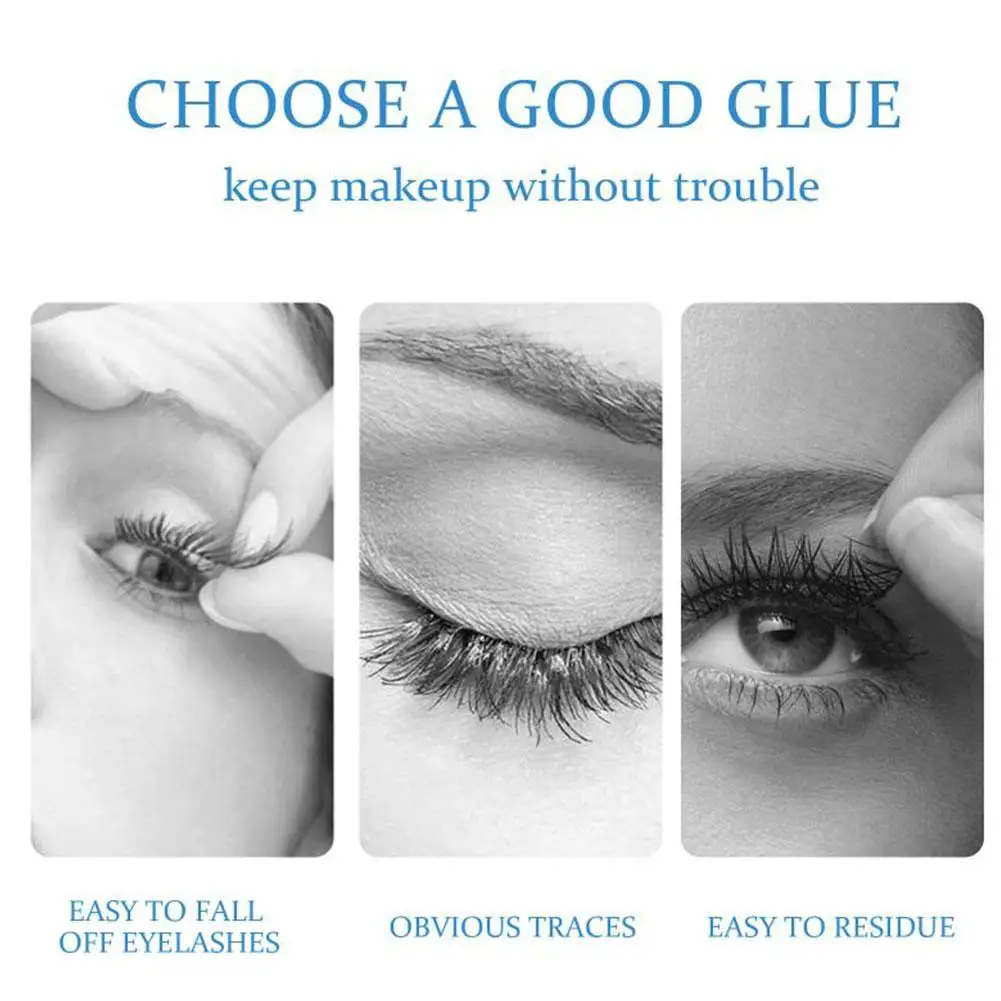 Professional Quick Dry Eyelash Glue Long Lasting Waterproof Glue Tools Extension Eyelash False Gentle Transparent Eyelash F Y4O9