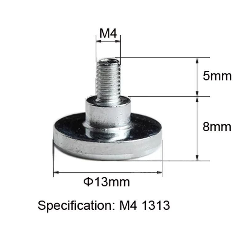 50-500Pcs/Lot M4 1208/M4 1313/M4 1317 Magnet Screws for Outdoor Indoor M4 Screw Hole Position LED Module Magnetic Column