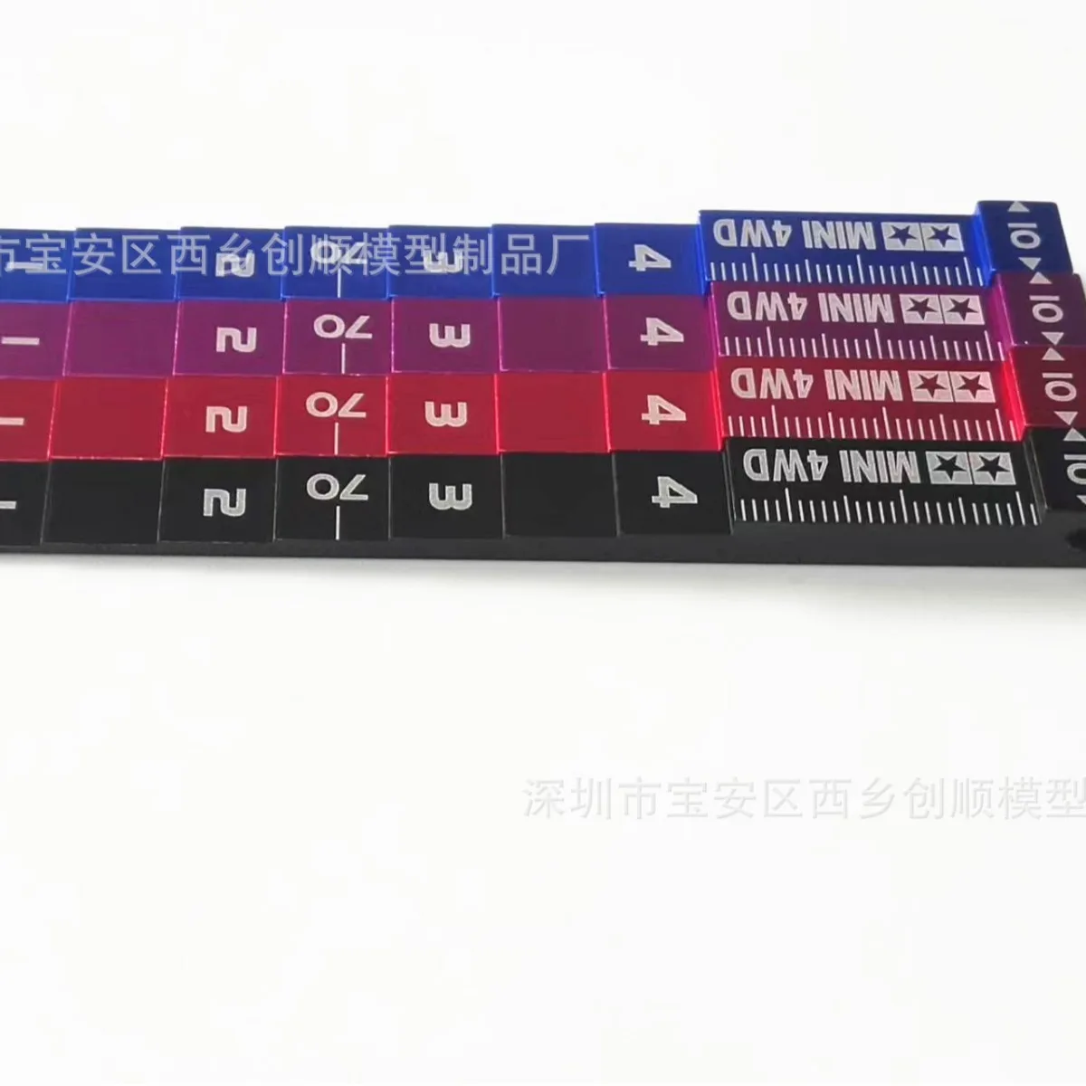 10Pcs 4WD modification accessories, shunting ruler, car inspection ruler, modification tool 95073