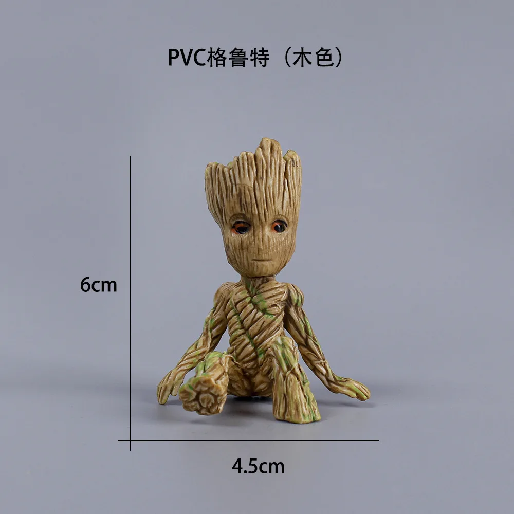 6Cm Marvel Avengers Cây Người Groot Guardians Of The Galaxy Anime Mini Đồ Chơi Nhân Vật Hành Động Ngồi Groot Đồ Chơi Trẻ Em quà Tặng