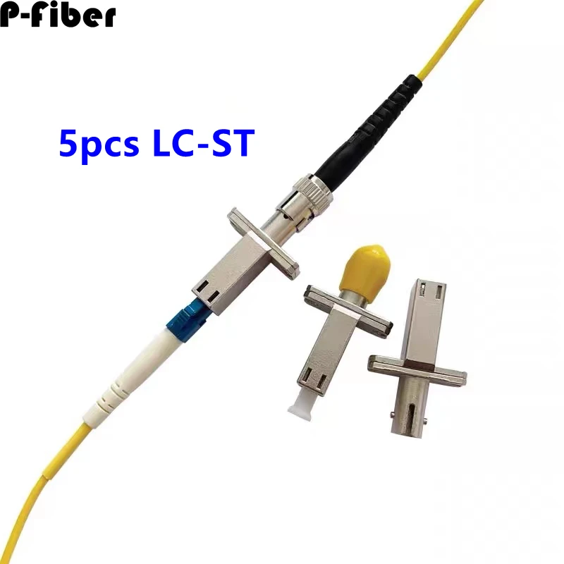 

Оптоволоконный соединитель, стандартный оптический переходник с фланцем, 5 шт., одномодовый разъем, небольшой квадратный разъем lc для st