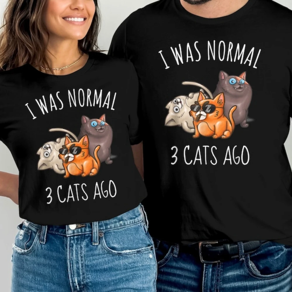 I Was Normal Once T-Shirt Christmas Gifts for Her Sarcastic Shirt Mother's Day Gift High Quality Cotton Tops Round Neck