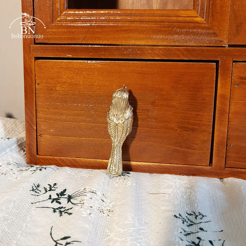 Mooie Vogel Vorm Garderobe Knop Messing Meubels Handgrepen Deurknoppen En Handgrepen Kabinet Keuken Kast Lade Trekt Home Deco