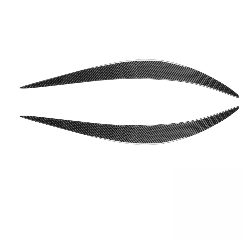 For Infiniti Q50 Carbon Fiber Light Eyebrow Trim Stickers for 2014 2015 2016 2017 2018 2019 2020 2021 2022 2023 2024 2025 Models