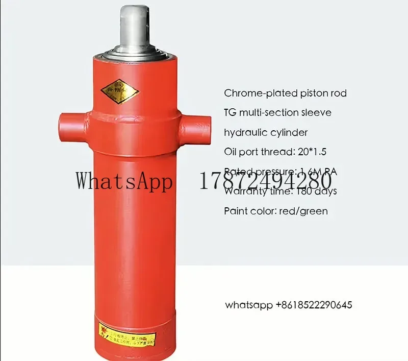 New Arrival 3 Knots 900mm Travel Hydraulic Cylinder Jack For Agricultural Telescopic Tractor 6.3 Ton Capacity For Rubber Making