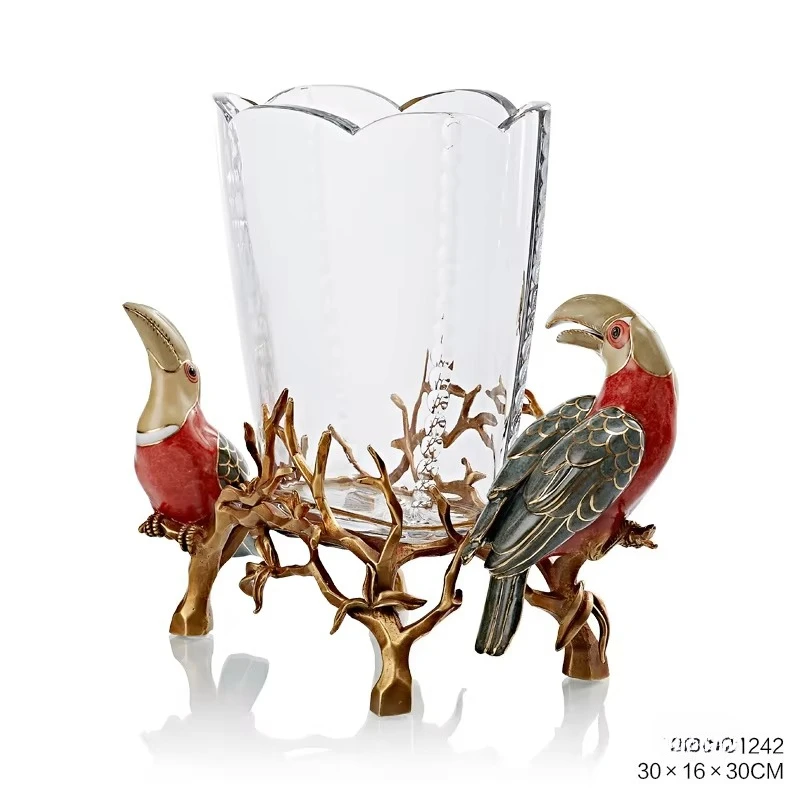 Luxury crystal glass fruit bowl latest design home decoration, wedding hotel and villa