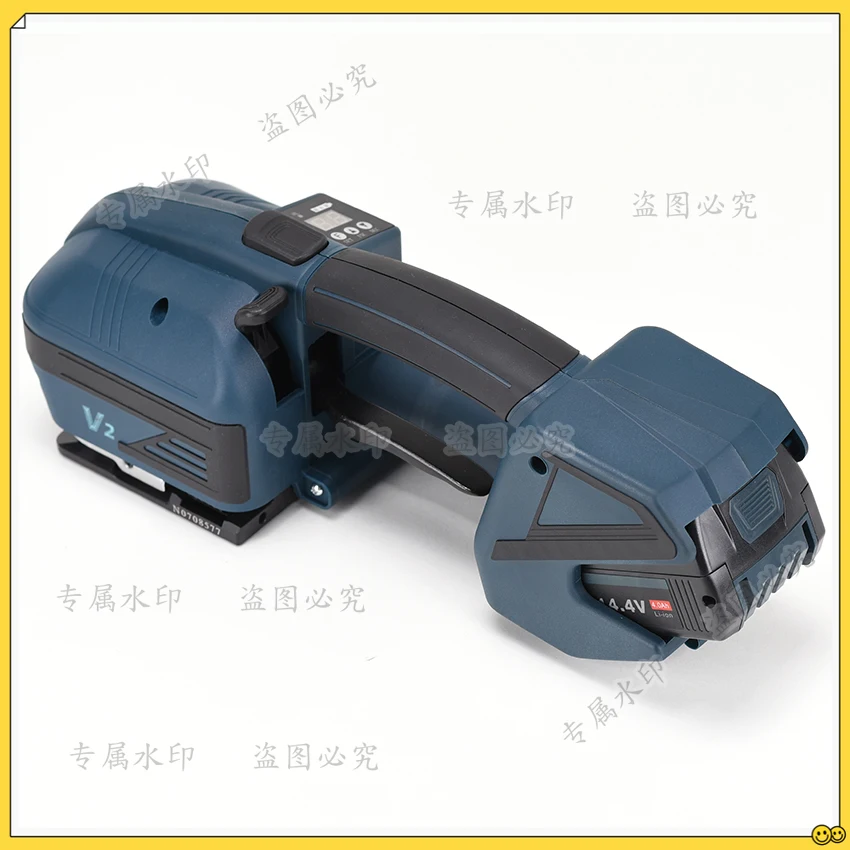 

V2 Electric Strapping Machine for 13-16mm PET/PP Strap Portable Automatic Packaging Tool Hot Melting Baler Digital Display