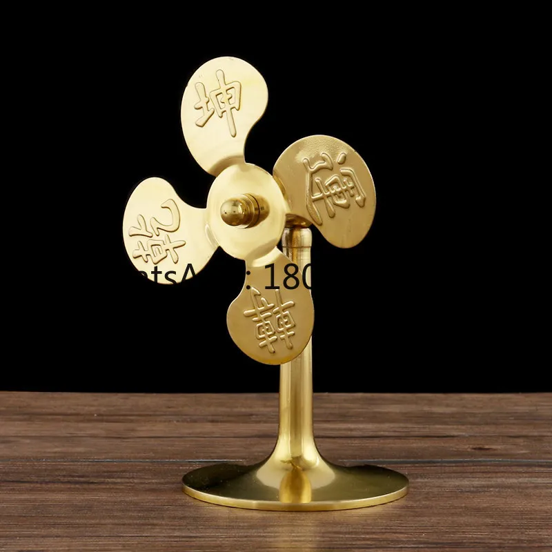 Pure copper windmill small copper leaf living room mascot home furnishings
