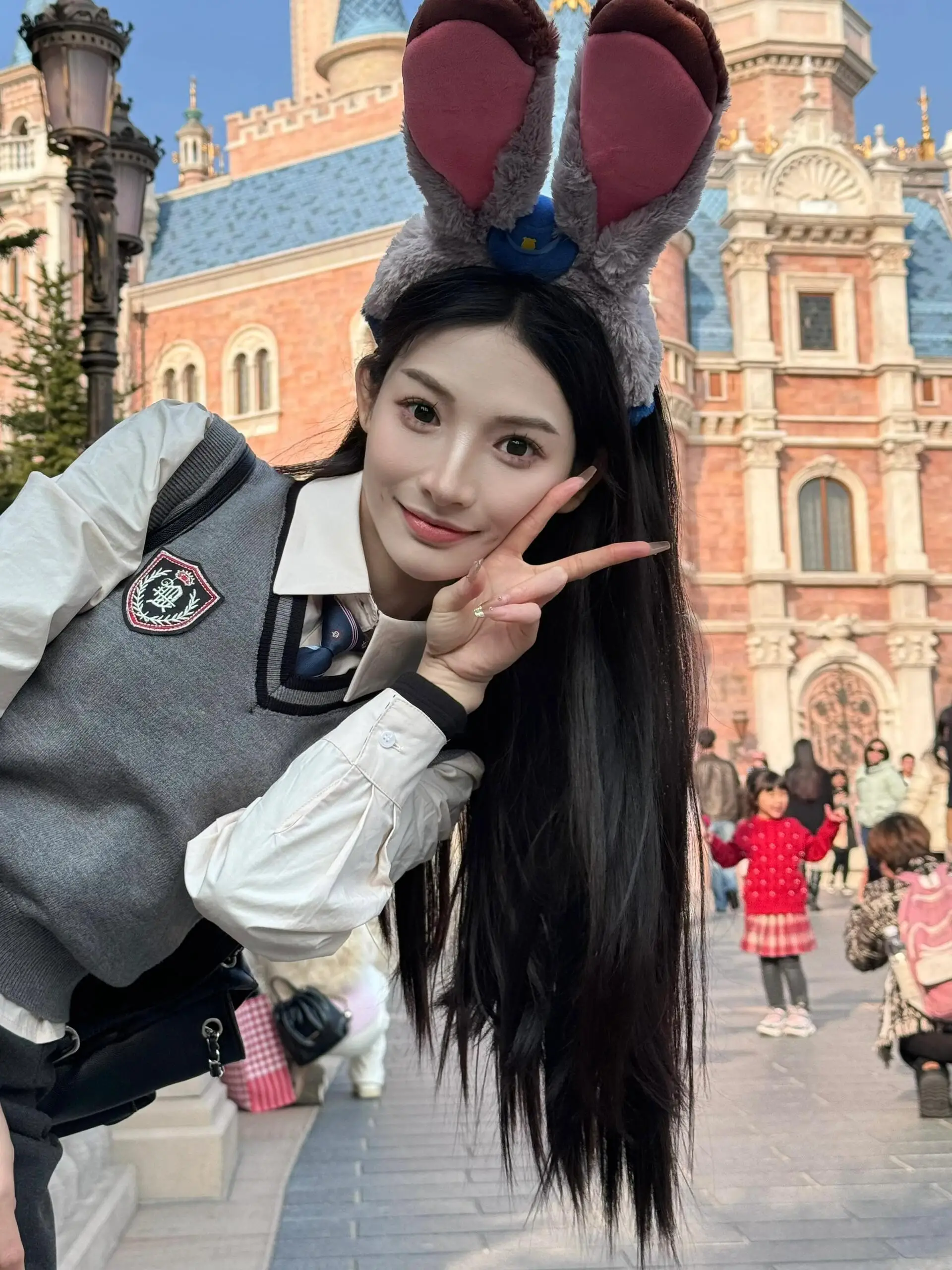 Set orm JK lavorato a maglia rosa pastello con irt e gonna loween Outfit School orm Ensemble Donna 8-25 anni