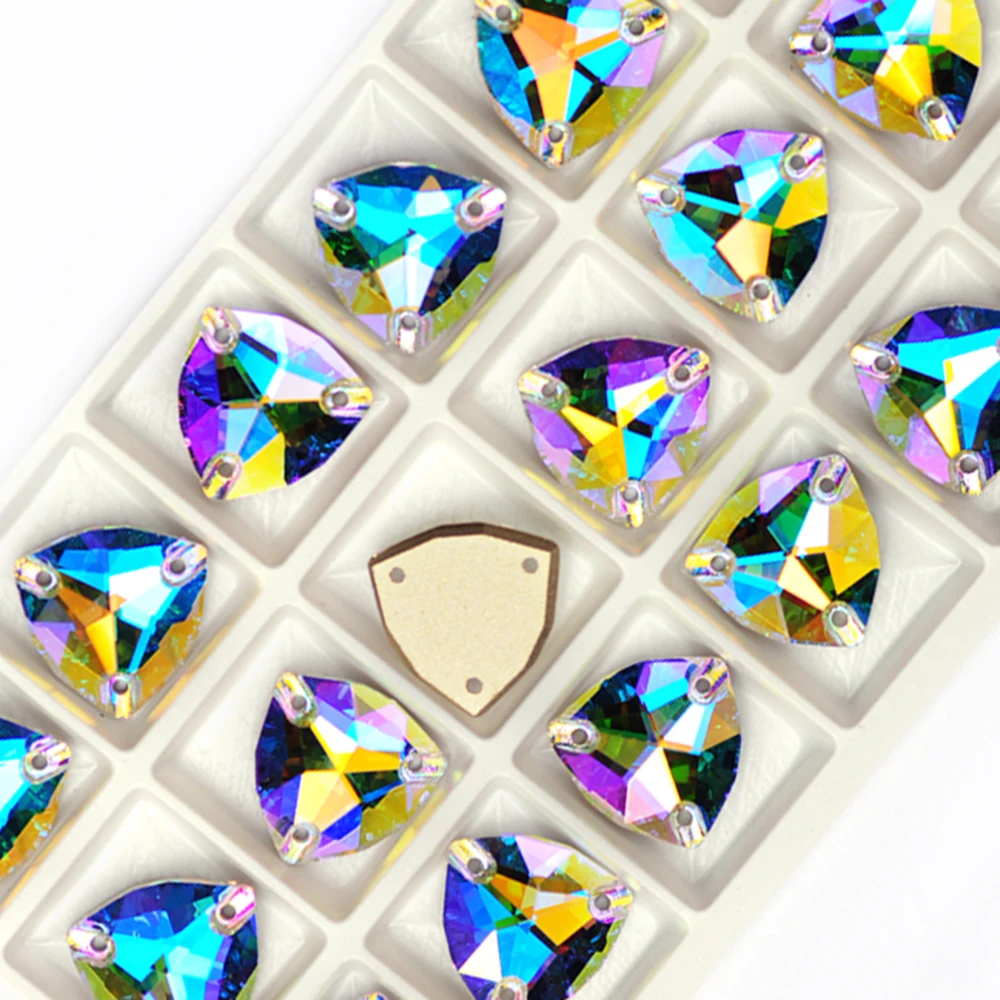 YANRUO 3272 Trilliant Colors AB Alle Größen zum Aufnähen von Strasssteinen, bunte Glas-Gymnastik-Rhythmische Kleidungsdekoration – Detail 5