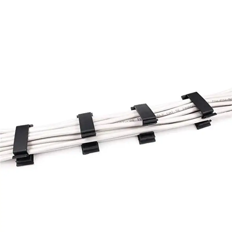 مقاطع الكابلات المنظم قطرة حامل السلك إدارة الحبل ذاتية اللصق مدير الكابلات الثابتة المشبك سلك اللفاف للمنزل مكتب سيارة