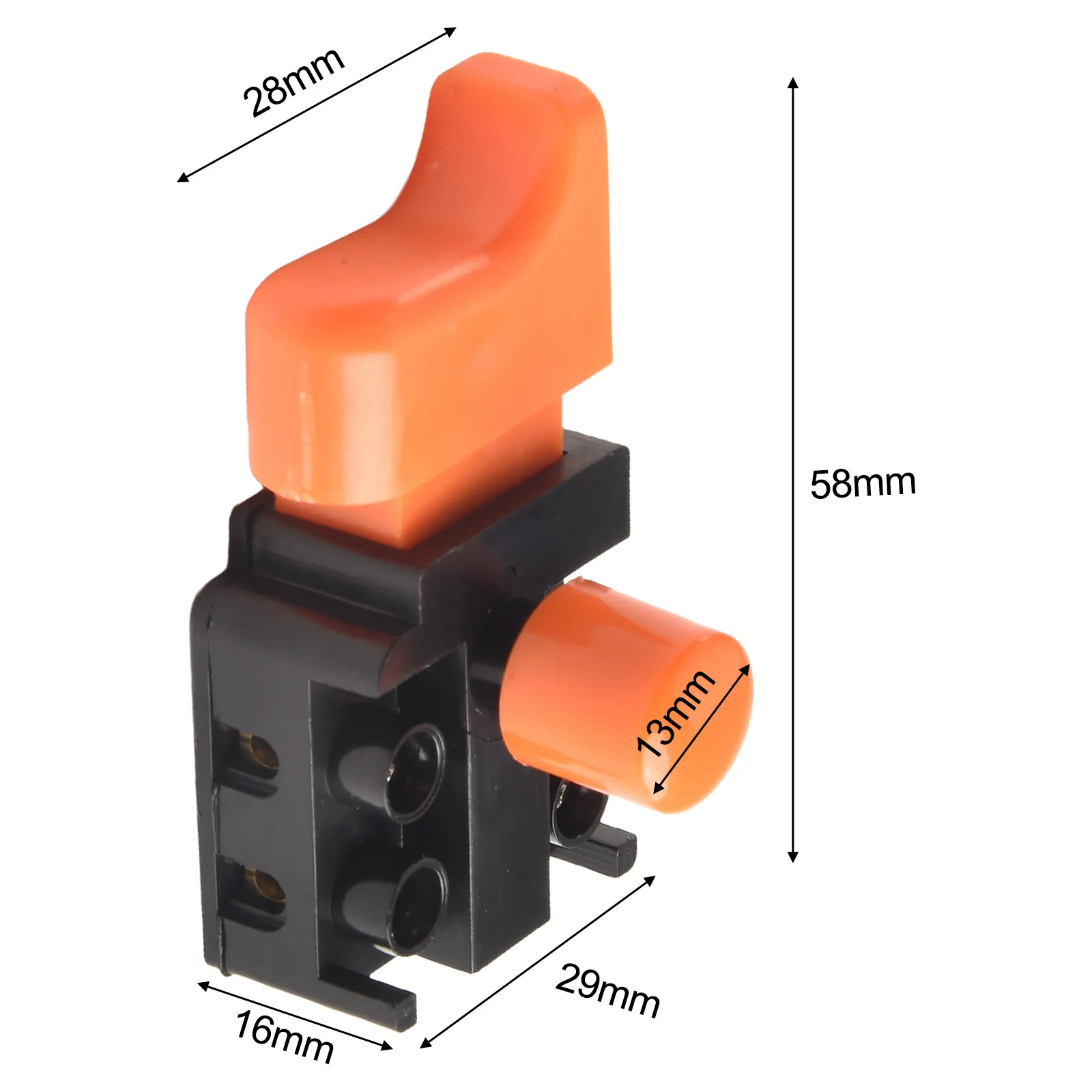 1pc Replacement Push Button Switch For 150 Angle Grinder - Control Trigger Compatible With Electric Drill And Hammer Tools