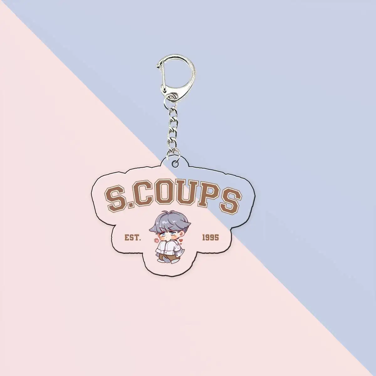 Acrylic Kpop Members Chibis Keychains Accessories Bag Charm  Jeonghan Joshua Key Ring Purse Pendant Fans Gifts