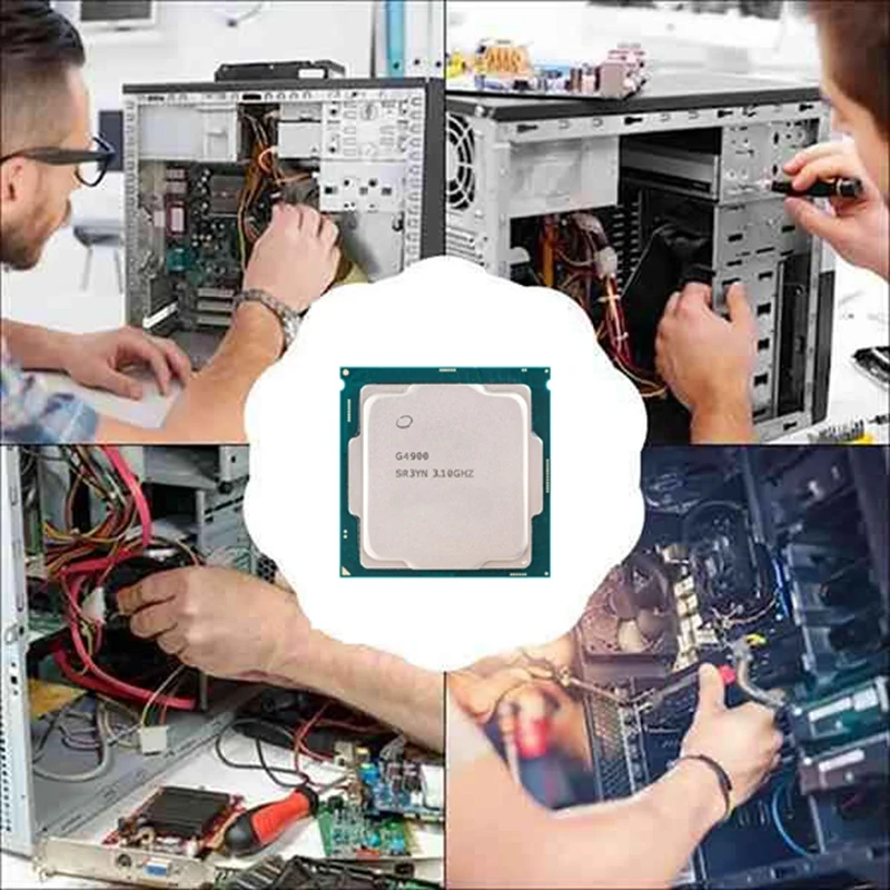 For Celeron G4900 CPU LGA 1151 Processor Dual Core Dual-Thread 14Nm 2MB CPU For B250 B250C Mining Motherboard