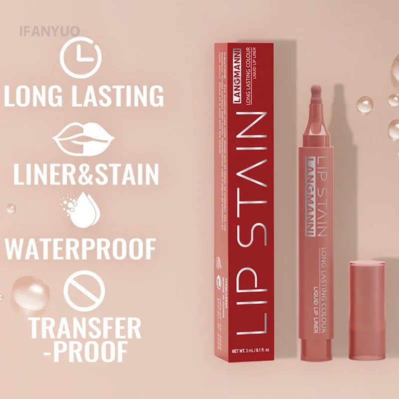 Kosmetik-Lipliner, wasserfest, flüssiger Lipliner-Stift, matt, aufpolsternd, schnell trocknend, Lippenstift-Marker, Umriss-Kontur-Make-up