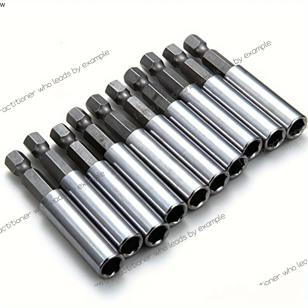 

10pcs Magnetic Extension Socket Drill Bit Holder 1/4" Hex Power Tools