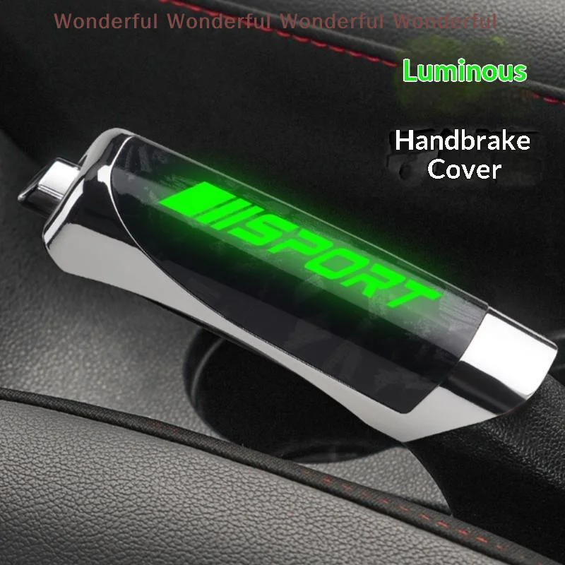 Universal Carbon Fiber Car Handbrake Cover Non-Slip Scratch Resistant 1PC Auto Hand Brake Protection Cover for Most Vehicles