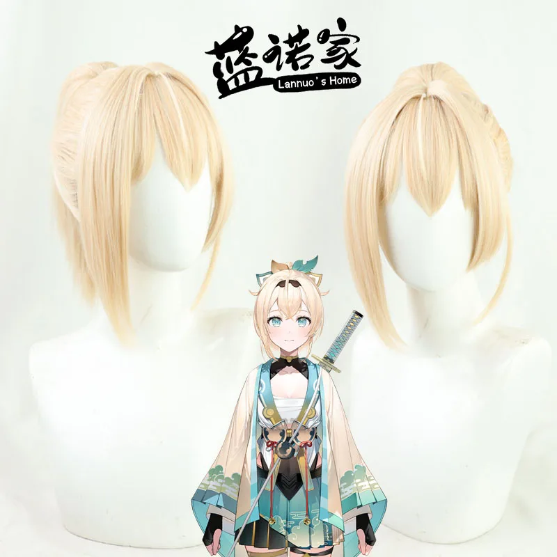 Anime VTuber HoloX Kazama Iroha Parrucca Cosplay Gioco di ruolo Costume da festa Prop Fibra sintetica resistente al calore