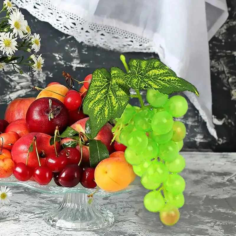 معلقة العنب الاصطناعي Fruits بها بنفسك الفواكه الاصطناعية البلاستيك الفاكهة وهمية للمنزل حديقة الديكور عيد الميلاد حفل زفاف لوازم